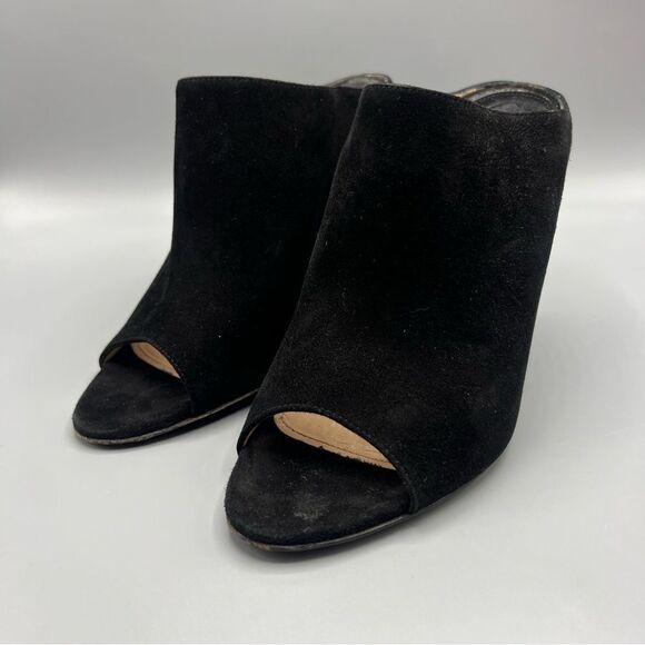 Prada Black Suede Mules - Picture 4 of 8